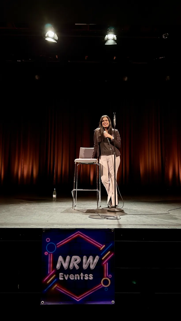 Author on stage